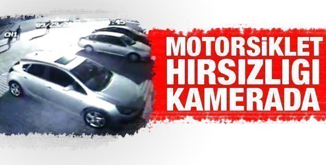 Midyat'ta motorsiklet hırsızlığı kamerada