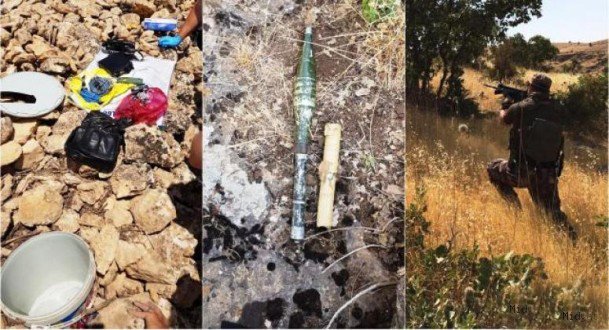 Yakalanan PKK'lı saklanan malzemelerin yerini gösterdi