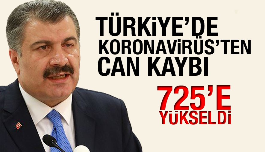 Koronavirüs'ten Hayatını Kaybedelerin Sayısı 725 e Yükseldi