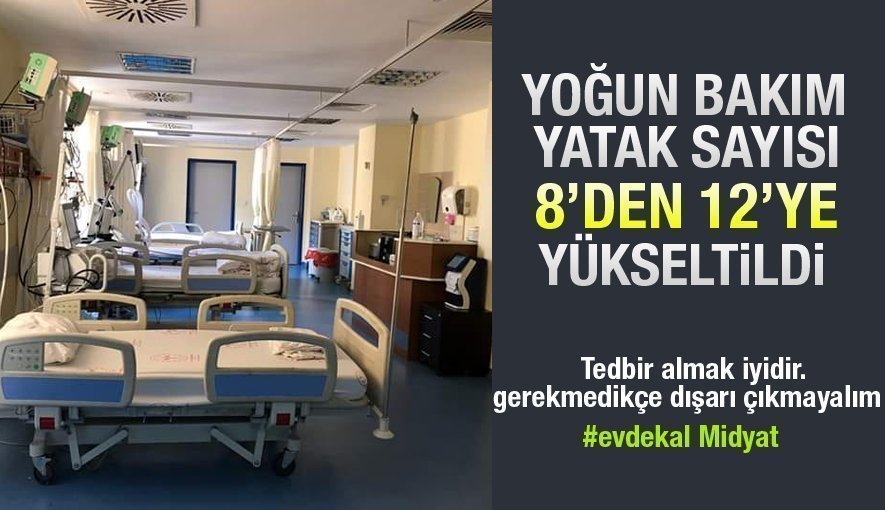 Hastanede Yoğun Bakım Yatak Sayısı Arttırıldı