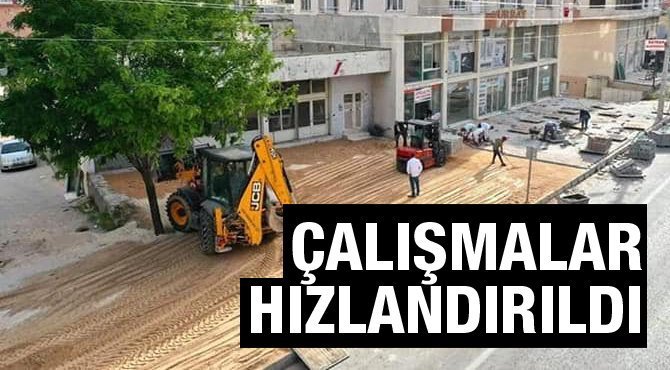 Kaldırım çalışmalarında Son Durum