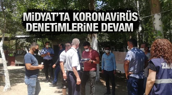 Midyat'ta korona virüs denetimleri