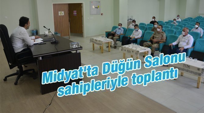 Midyat'ta Düğün Salonu sahipleriyle toplantı