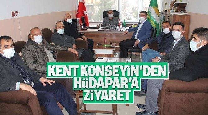 Midyat Kent Konseyinden HÜDA PAR'a ziyaret