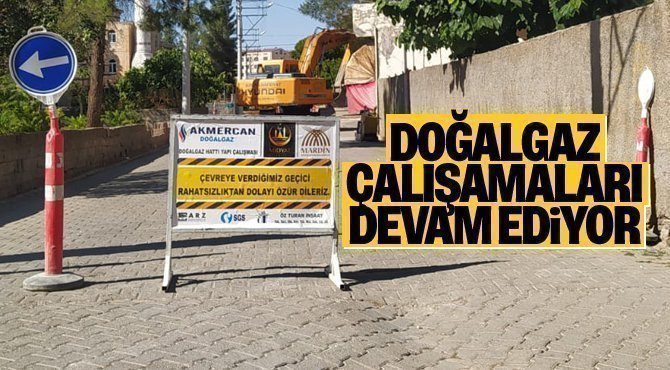 Midyat’ta Doğalgaz Çalışmaları Devam Ediyor