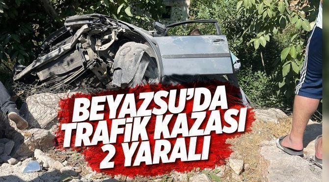Beyazsu'da Trafik Kazası 2 Yaralı