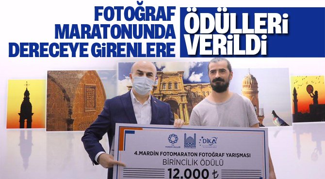 4. Mardin Fotoğraf Maratonunda dereceye giren yarışmacılara ödülleri verildi