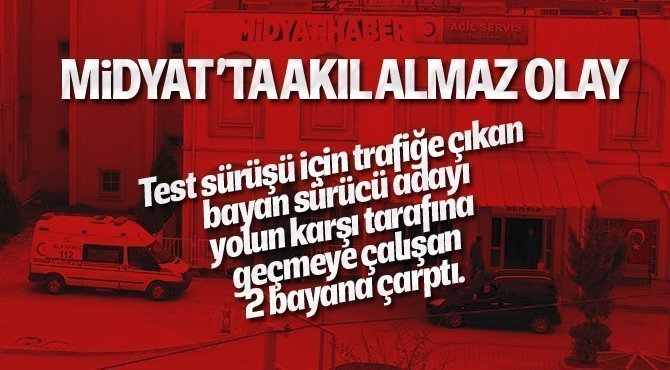 Midyat'ta Akıl Almaz Kaza!