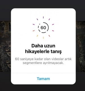 Instagram hikayelere süre güncellemesi geliyor