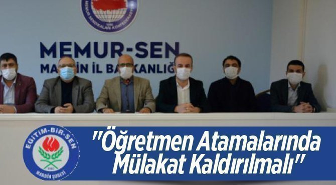 Eğitim Bir Sen "Öğretmen Atamalarında Mülakat Kaldırılmalı"