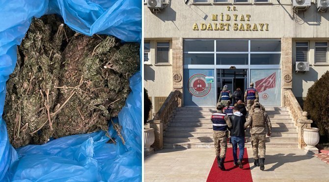Midyat’ta 4 kilo 580 gram esrar ele geçirildi