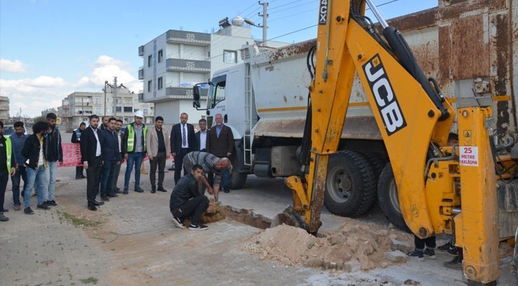 Midyat'ta Doğalgaz Çalışmalarına Başlandı