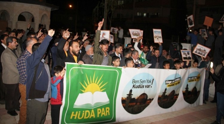 Midyat'tan Filistin direnişine destek işgalci siyonistlere lanet yağdı