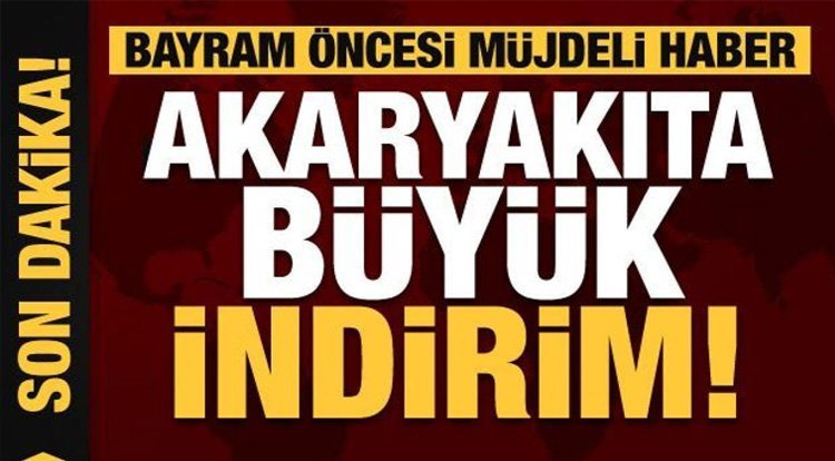 Akaryakıta büyük indirim! Benzin ve motorinde son rakamlar