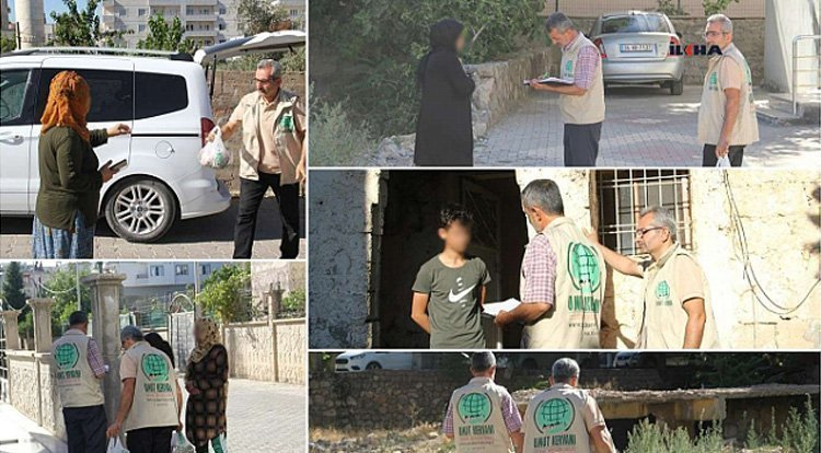Umut Kervanı Midyat'ta yüzlerce yetim ve muhtaç aileye kurban eti ulaştırdı