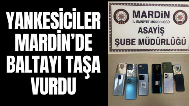 Yankesiciler baltayı Mardin’de taşa vurdu