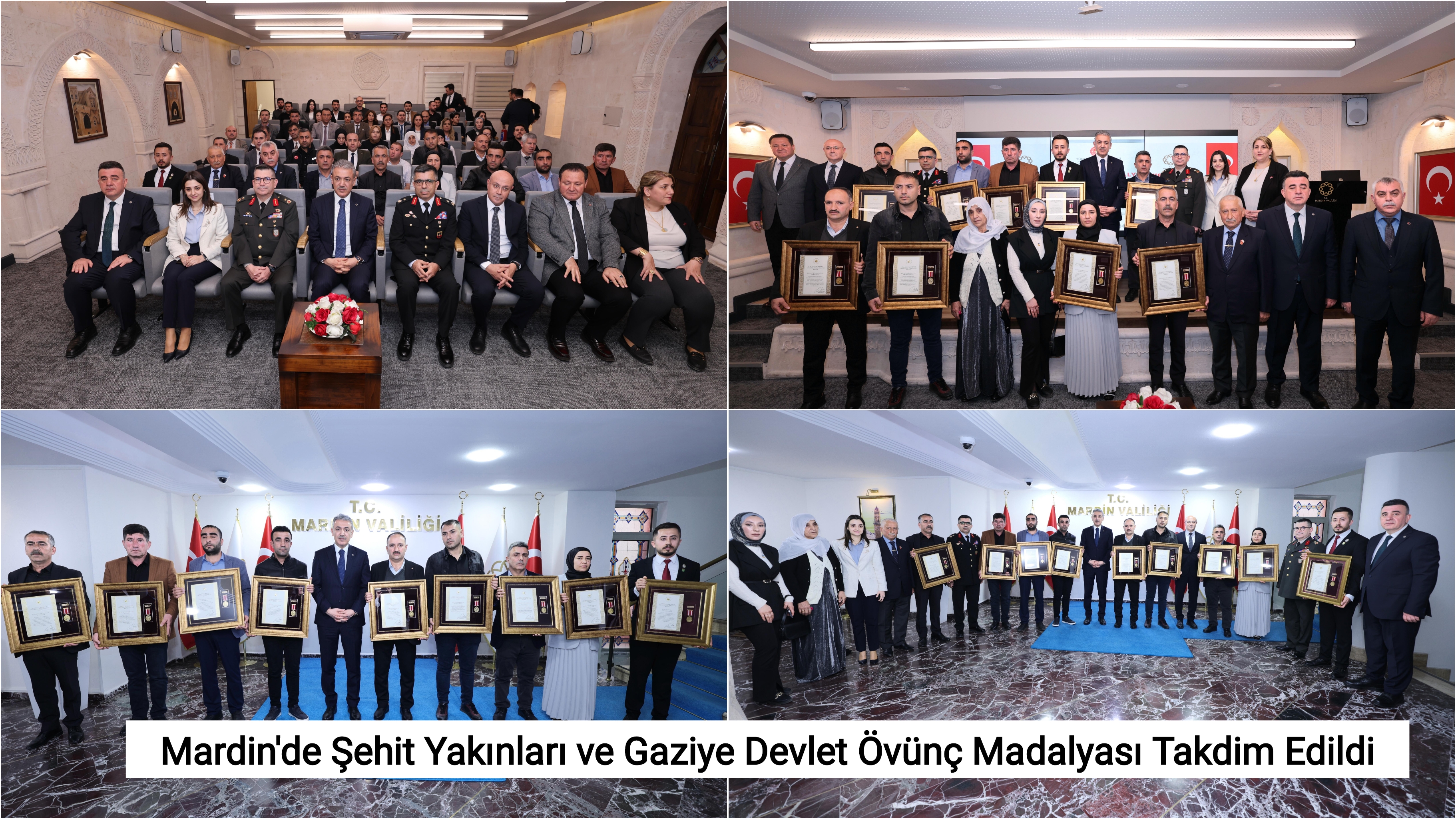 Mardin'de Şehit Yakınları ve Gaziye Devlet Övünç Madalyası Takdim Edildi