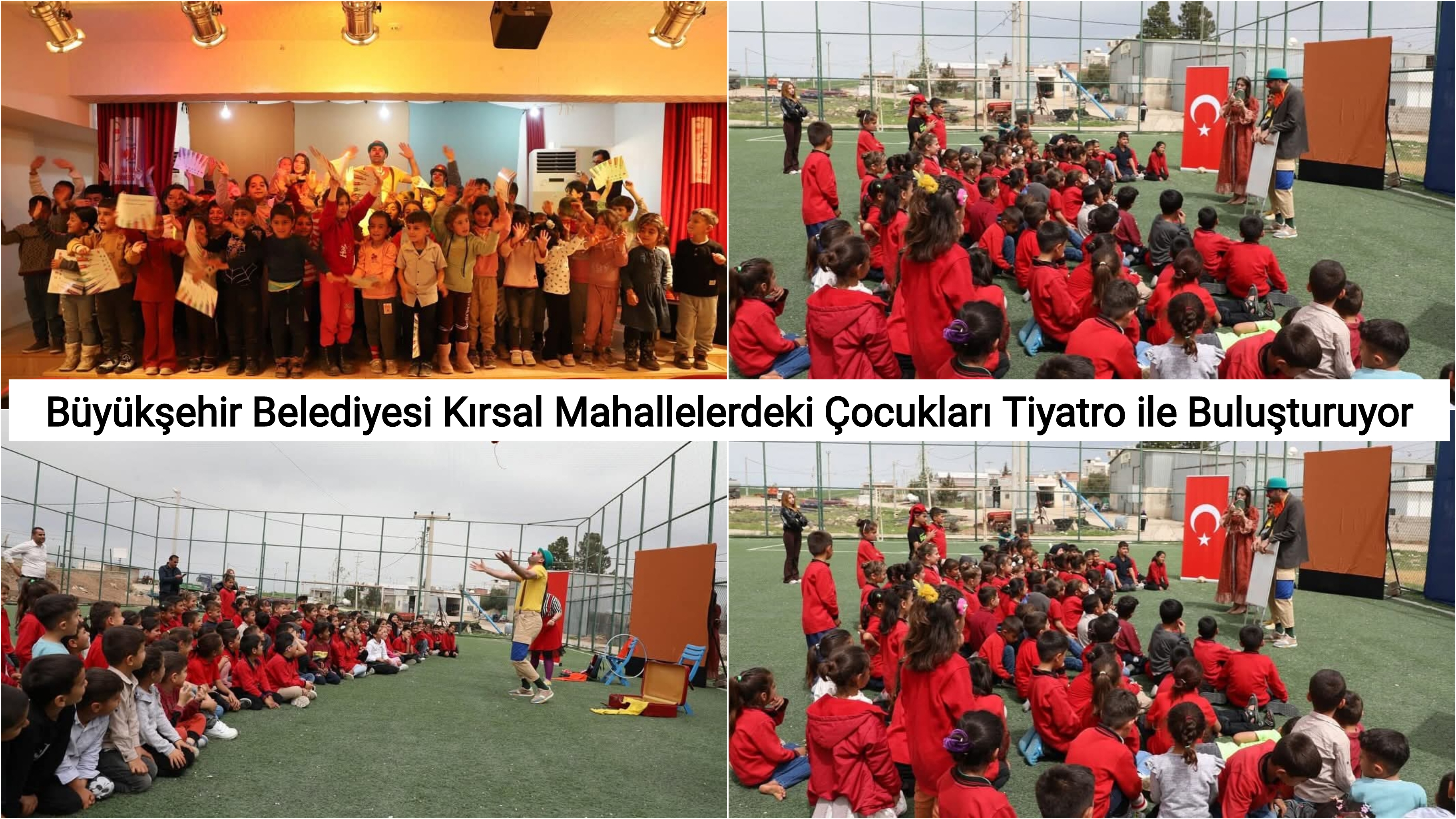 Büyükşehir Belediyesi Kırsal Mahallelerdeki Çocukları Tiyatro ile Buluşturuyor