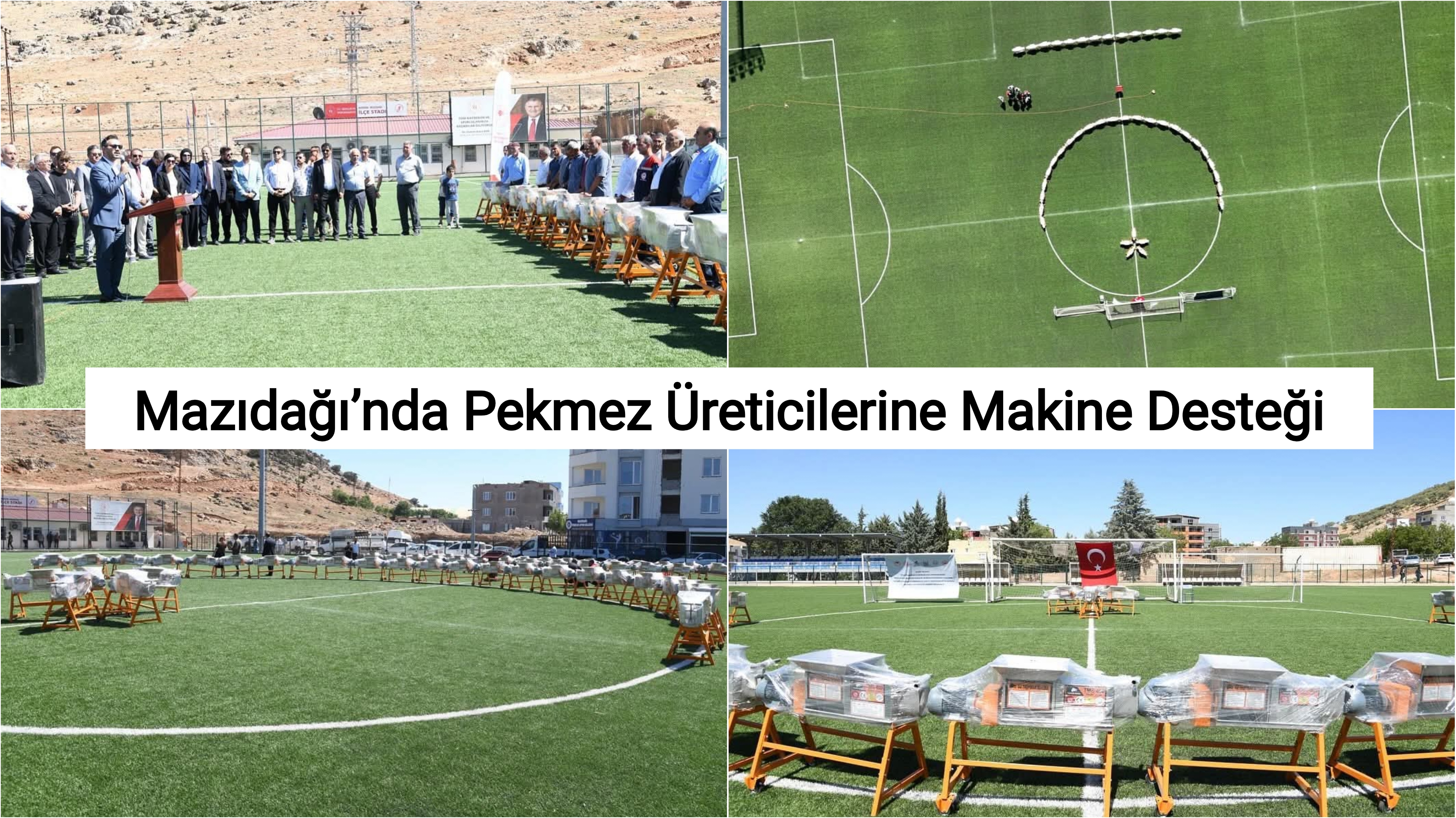 Mazıdağı’nda Pekmez Üreticilerine Makine Desteği