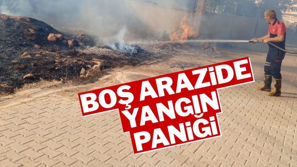 Midyat’ta Boş Arazide Yangın