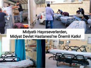 Midyatlı Hayırseverlerden, Midyat Devlet Hastanesi'ne Önemli Katkı!