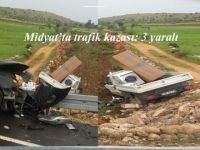 Midyat’ta trafik kazası: 1'i Ağır 3 Yaralı