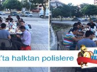 Midyat’ta halktan polislere iftar yemeği