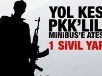 PKK’a Beyazsu'da yol kesti:1 sivil yaralı