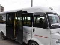 Şehir içi aracı ile Polis Aracı Çarpıştı 1 Yolcu Yaralandı