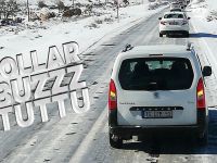 Aşırı Soğuklarda Midyat - Mardin Karayolu Buz Tuttu