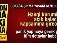 Yeni sokağa çıkma yasağı genelgesi