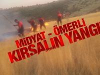 Midyat - Ömerli Arasında Yangın
