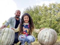 Yetiştirdiği 36.5 kiloluk dev kabakları, hiçbir ücret almadan hediye ediyor