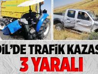 İdil'de Trafik Kazası: 3 Yaralı