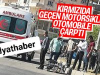 Kırmızı ışıkta geçti otomobile çarptı: 2 yaralı