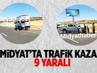 Midyat'ta Trafik Kazası 9 Yaralı