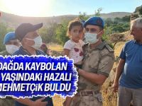 Dağda kaybolan 3 yaşındaki Hazal’ı Mehmetçik buldu