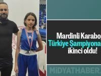 Mardinli Karaboğa Türkiye Şampiyonasında ikinci oldu!