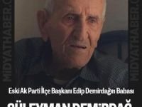 Süleyman Demirdağ vefat etti