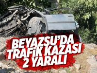 Beyazsu'da Trafik Kazası 2 Yaralı