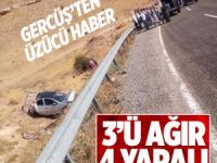 Gercüş'te kaza 3'ü ağır 4 Yaralı