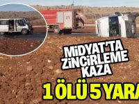 Midyat'ta Zincirleme Trafik Kazası: 1 Ölü 5 Yaralı