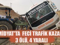 Midyat'ta Feci trafik kazası: 3 ölü, 4 yaralı