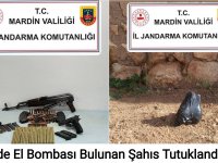 Evinde El Bombası Bulunan Şahıs Tutuklandı.