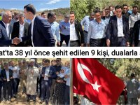 Midyat’ta 38 yıl önce şehit edilen 9 kişi, dualarla anıldı