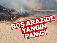 Midyat’ta Boş Arazide Yangın